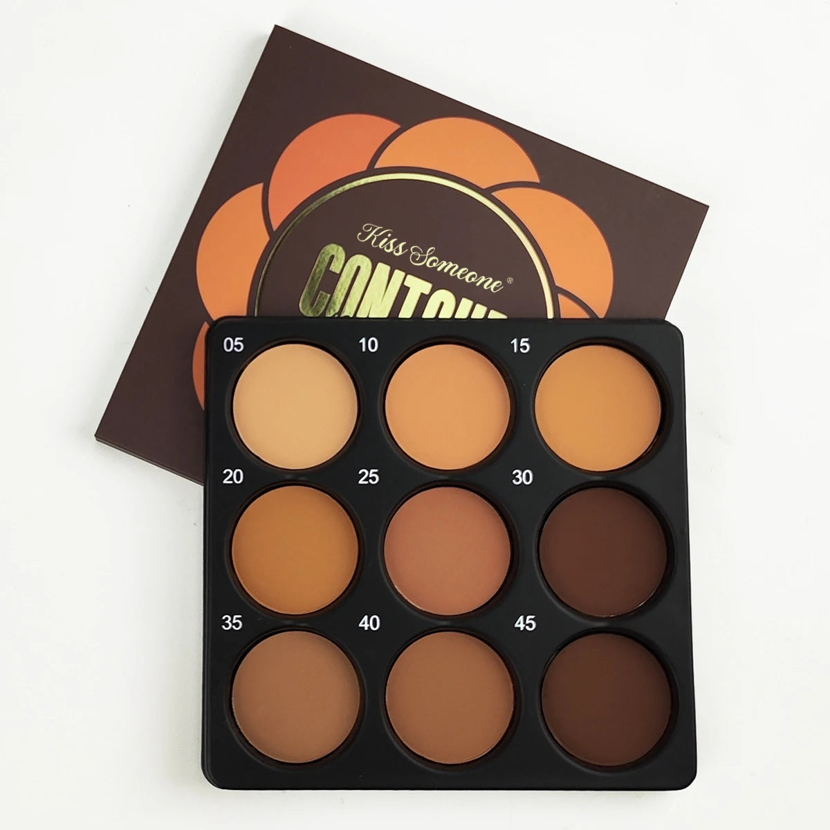 Nine color dark powder repair plate concealer matte waterproof durable natural makeup plate repair durable matte Qme