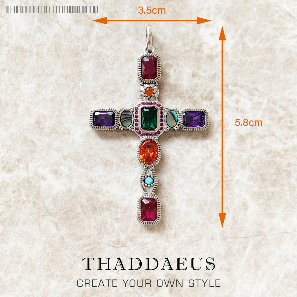 Pendant Majestic Cross & Crown Jewelry Europe 925 Sterling Silver Symbolism Promises Shield And Certaint Gift For Woman Men Qme 15
