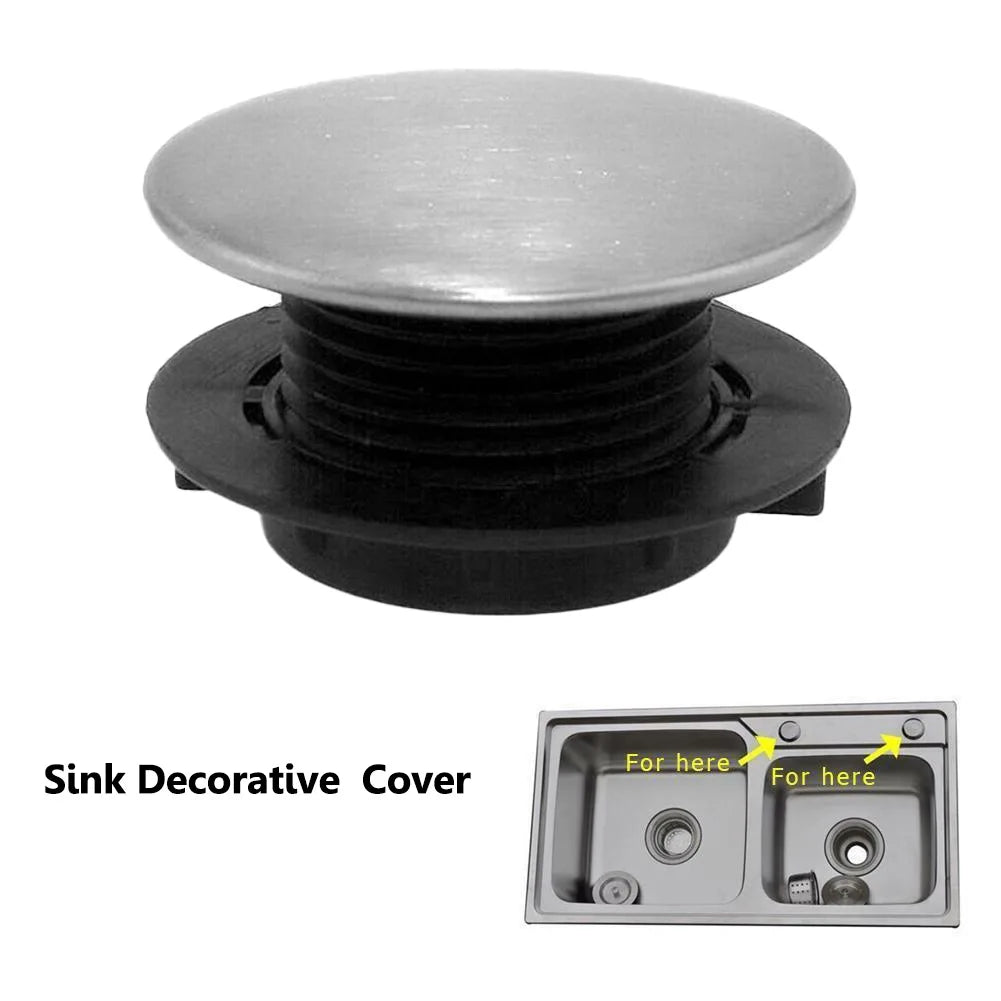 Kitchen Sink Cover Sink Tap Covers Tap Hole Stopper Blanking Faucet Hole Cover Decorative Cover Household Hardware Parts Qme