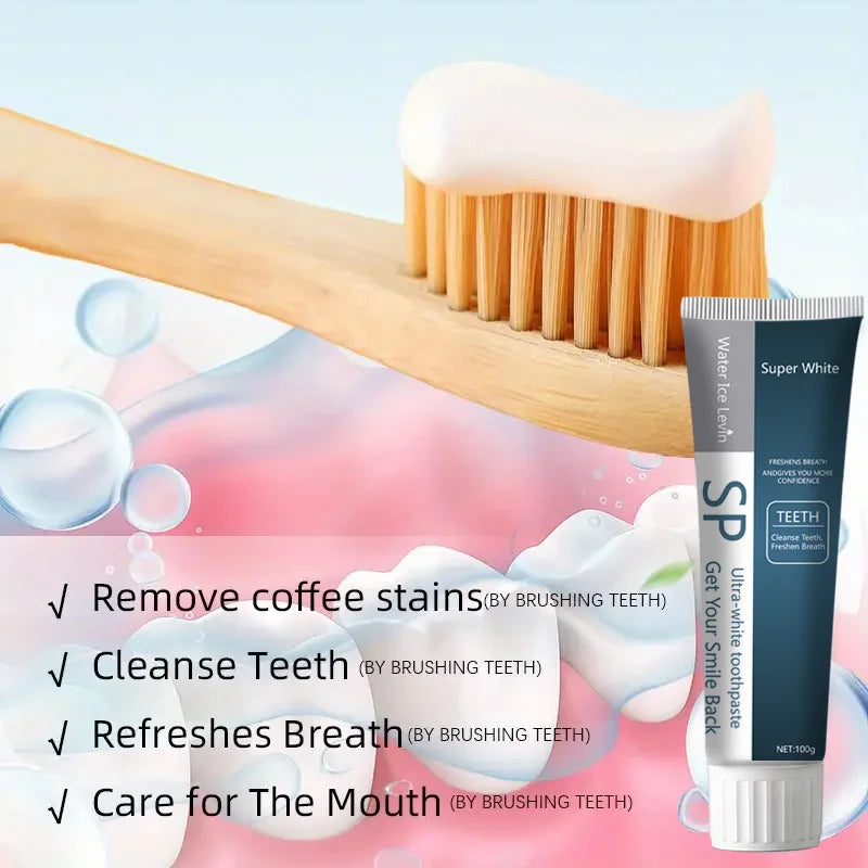SP Probiotic Toothpaste Whiten Toothpaste Clean Mouth Stain Remove Fresh Breath Soft Foam Protect Gum Whiten Teeth Oral Care Qme