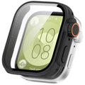 Screen Protector + Tempered Glass Case for Huawei Watch Fit 3 Case Frame As ultra2 Smart Watch Strap Case for Huawei Watch Fit 3 Qme Black for Huawei Fit 3