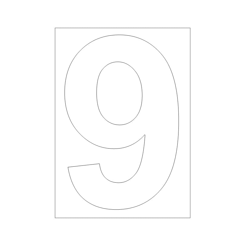 Self-adhesive Trash Can Labels Wheelie Bin Number Sticker Durable Qme A9