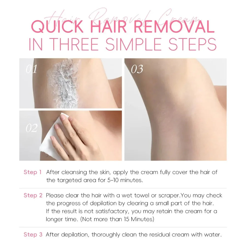 LAIKOU Sakura Hair Removal Cream Fast Painless Growth Inhibitor Arm Qme