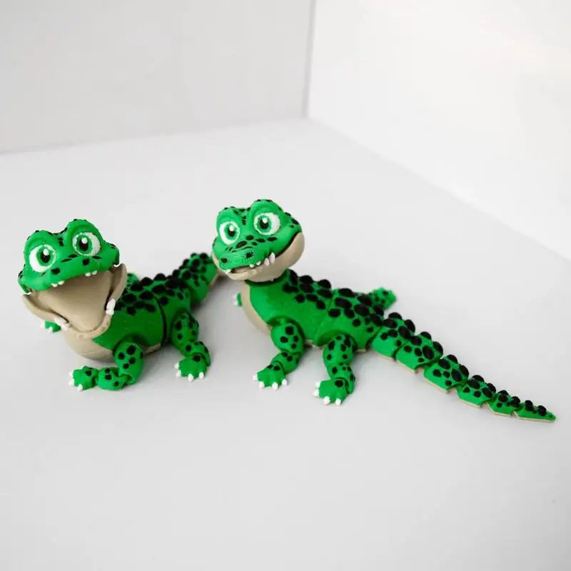 Small Animal Desktop Decor Children Funny Giftrealistic Crocodile Toy Qme