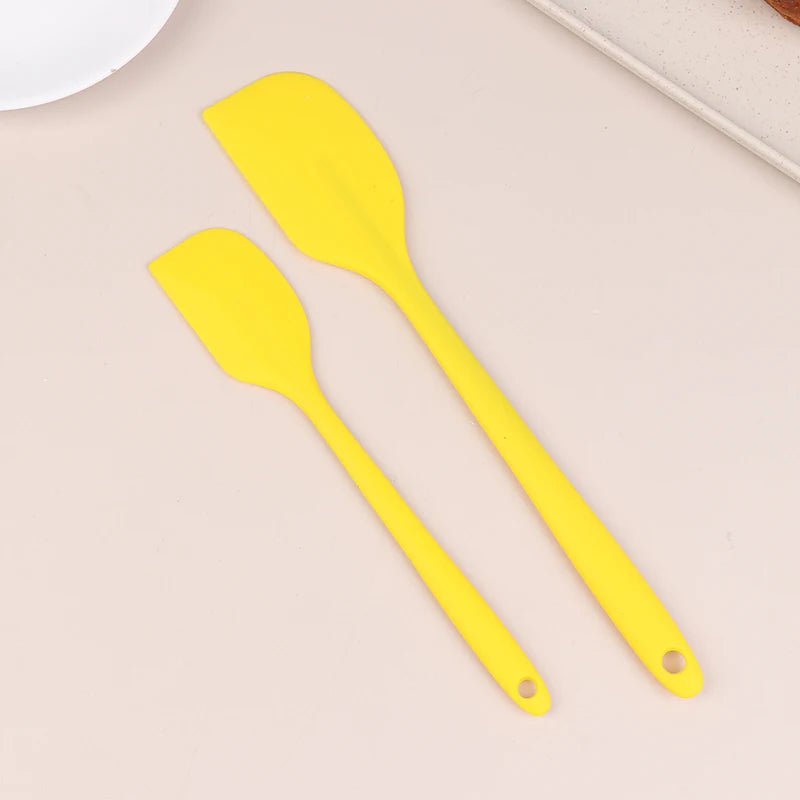 Silicone Spatula Cake Butter Cream Kitchen Baking Mixing Tool Non Qme Yellow
