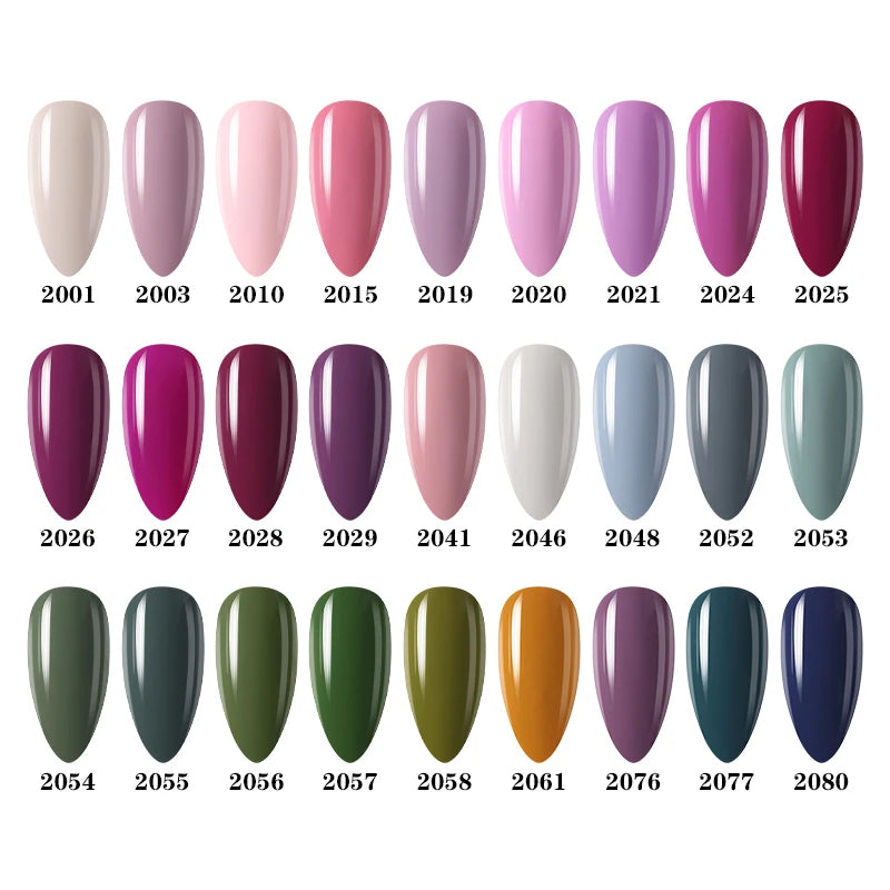 NAILCO 131 Colors Nail Gel Polish Off LED Semi Permanant Art Hybrid Qme