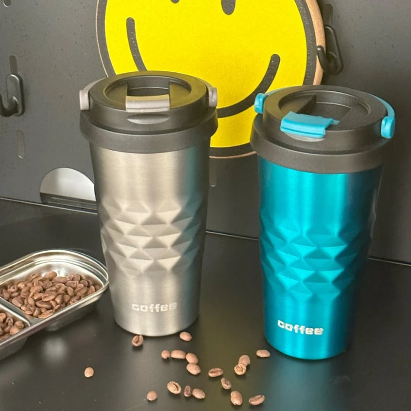 Portable Office Diamond-shaped Insulated Cup Qme