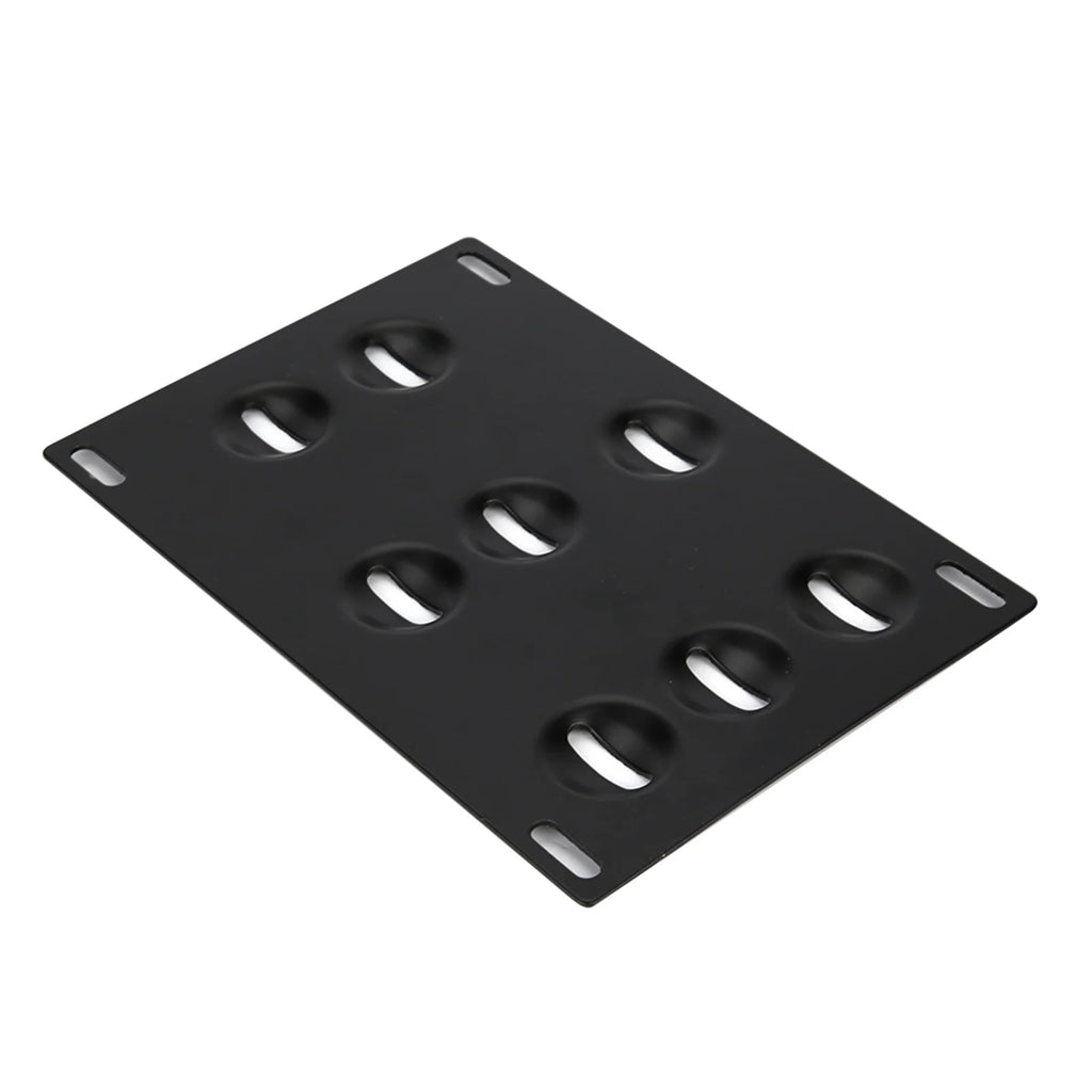 License Plate Holder License Plate Holder Car Front Bumper Tow Hook License Plate Mount Bracket 8 Holes Adjustable Holder Qme