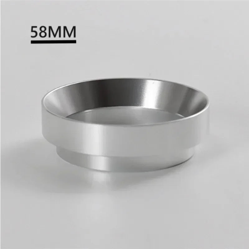 51mm 53mm 58mm Magnetic Espresso Dosing Ring Aluminum Dosing Funnel Perfect Fit For Coffee Brewer Accessories Qme Silver 58MM