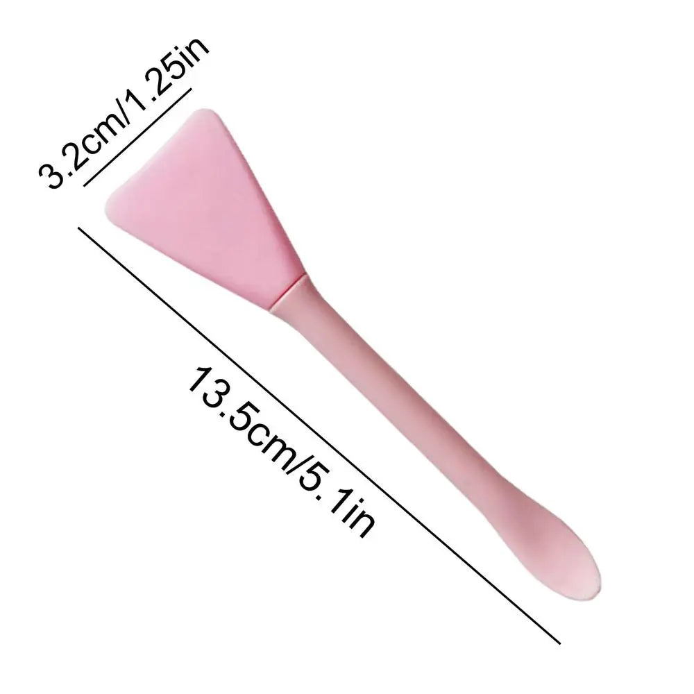 Silicone Mask Brush Double Head Skincare Spatula Face Reusable Clay Qme Pink China Mainland