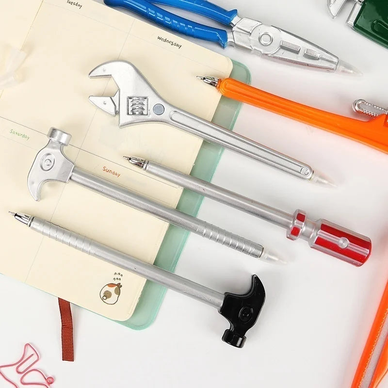 Simulation Hardware Tools Vise Hand Knife Hammer Creative Stationery Ballpoint Pens Pen Office School Supplies Ball Point Pen Qme