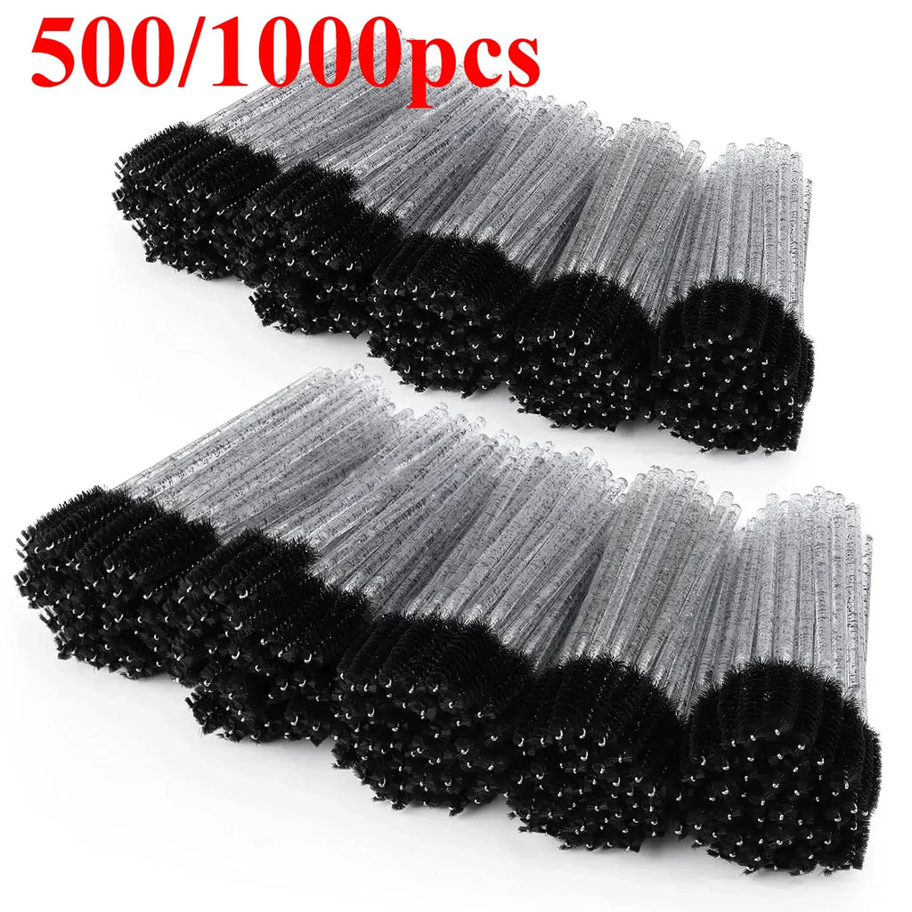 Wholesale 100/500/1000pcs Spoolies for Eyebrow Beauty Tools Eye Lash Extension Colorful Disposable Mascara Wands Eyelash Brush Qme