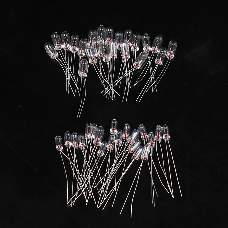 Miniature 3 6V 12V Lamp Light Bulb Edison Incandescent Filament Rice Qme