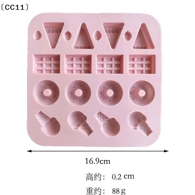 Sugarcraft Candy Donuts Silicone Molds Fondant Cake Decorating Qme