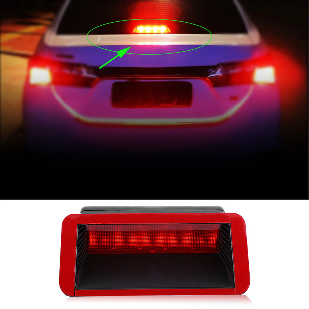5 LED 12V Car High Mount Rear Third 3rd Brake Stop Tail Light Lamp Red Brake Light Third Stop Light Third Brake Light Qme