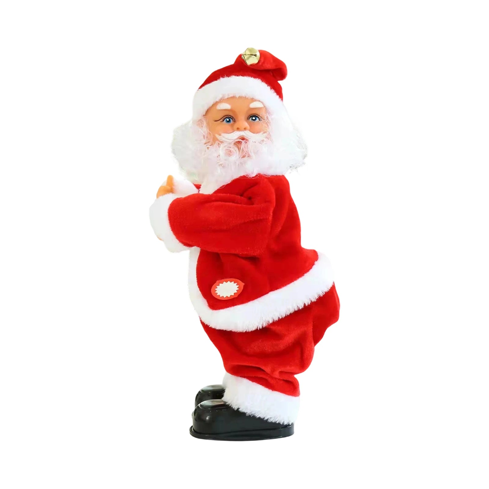Santa Claus Twerking Elderly Buttock Xmas Figurine Doll for Home Desktop Ornament Music Party Christmas Decoration Gift for Kids Qme A One Size