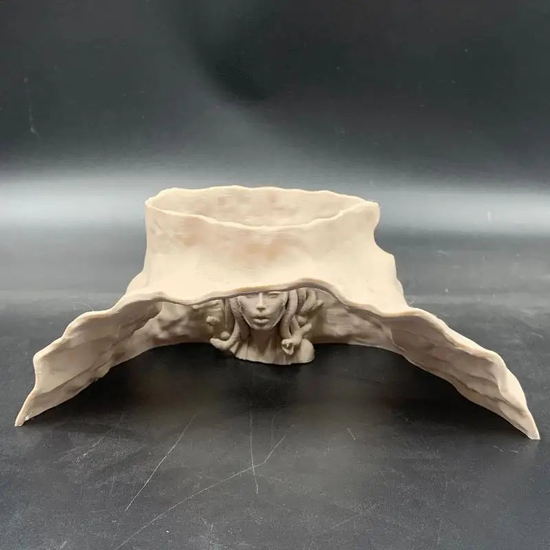 Aquarium Cave Decor Gorgon Snake Hair Themed Hiding House Breeding Qme A1