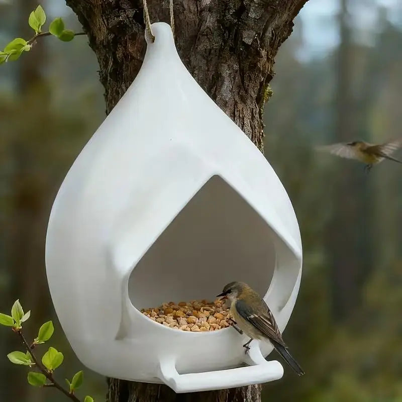 Garden Yard Patio Decoration Bird Feeder Hanging Outdoor Plastic Qme