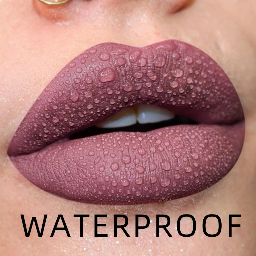 19-color Matte Lip Gloss Nude Liquid Lipstick Waterproof Long Lasting Qme 17