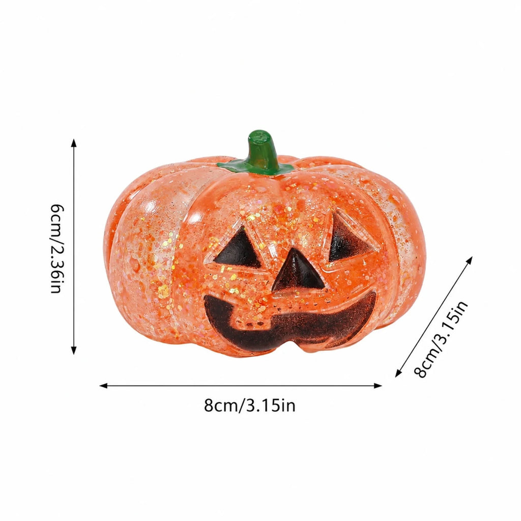 Halloween Pumpkin Maltose Squeezable Toy New Stress Relief Toy Slow Rsising Fun Hand Toy Creative Decoration Holiday Gift Qme