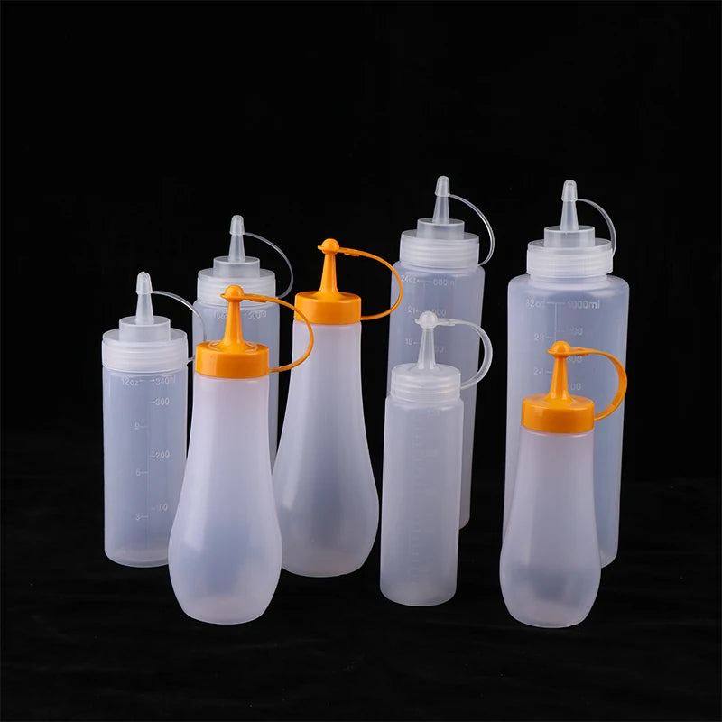Kitchen Tools Squeeze Seasoning Bottle250- Condiment Bottles Ketchup Qme