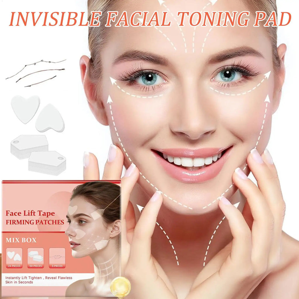 V Lift Face Sticker Invisible Makeup Adhesive Lift Face Tape Slim Patch Facial Line Wrinkle Sagging Skin Fast Pull Chin Tape Qme