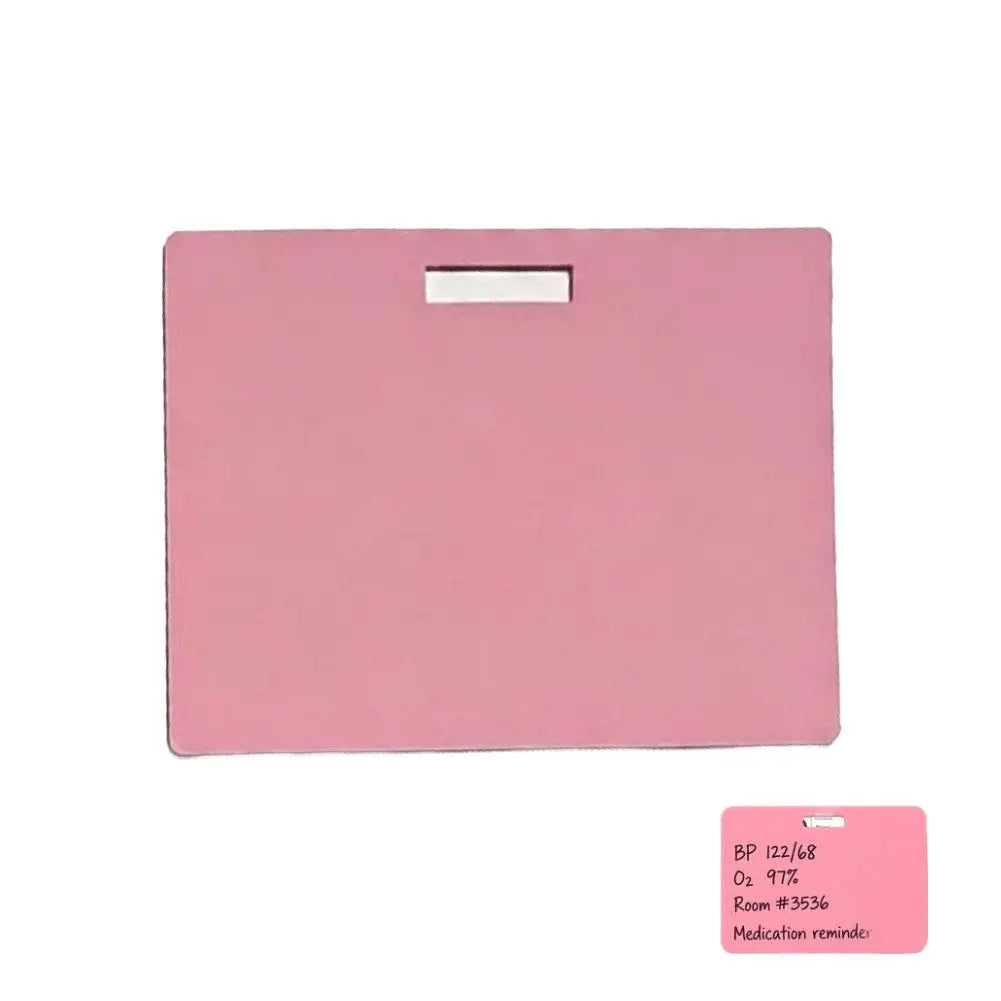 Erasable Badge Sticky Notes Wipeable Writing Surf Reusable Wipe Clean Qme Pink2