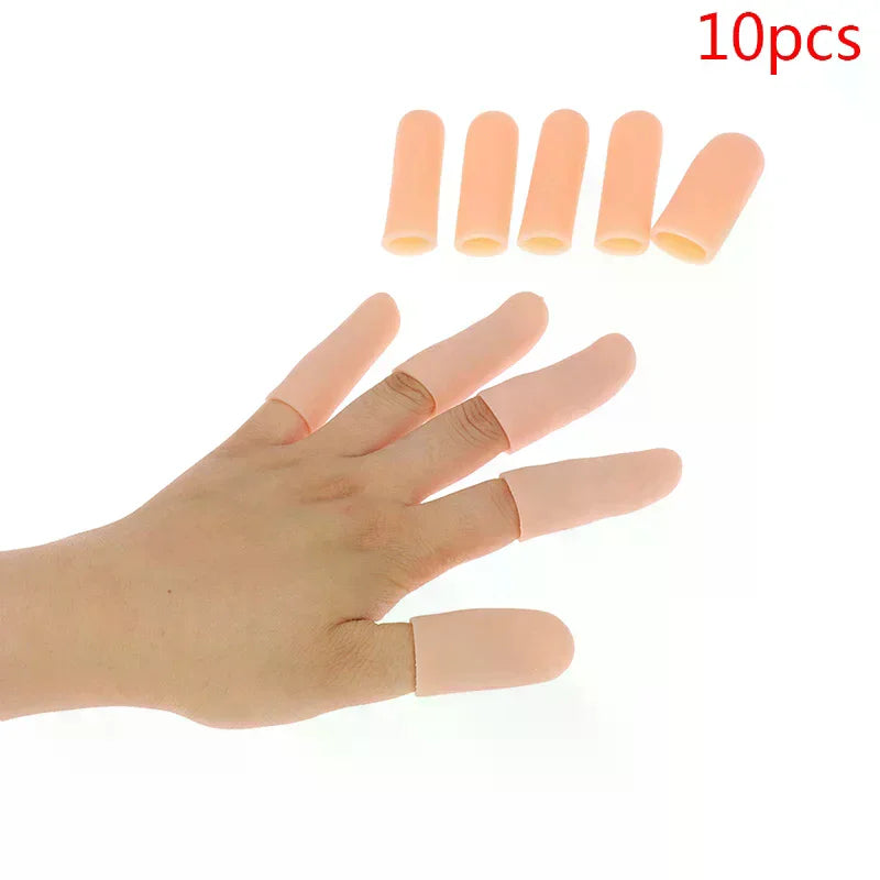 Silicone Gel Tube Hand Bandage Finger Protector Anti-cut Heat Qme