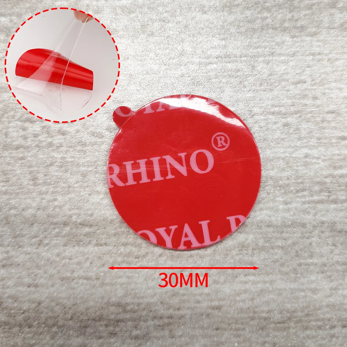 Super Strong Double Sided Tape New Waterproof No Trace Self Adhesive Acrylic Patch Sticky For Home Car Office School Qme Round-30MM Quantity-3PCS