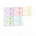50pcs Mini Flower Pattern Embroidery Labels For DIY Crafts Accessories Clothing Tags Sewing Hats Bags Supplies 30x15mm c3611 Qme Random mixed