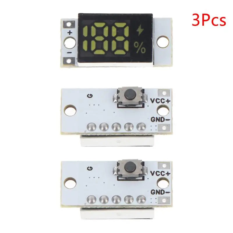 Precision LED Battery Meter 1S-4S DIY Electronic Enthusiasts Hobbyists Qme A1 3PCS