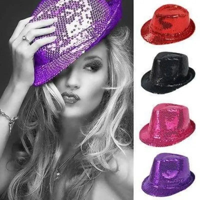 Stage Performance Sequined Hip-hop Hat Children's Day Dance Jazz Men Qme