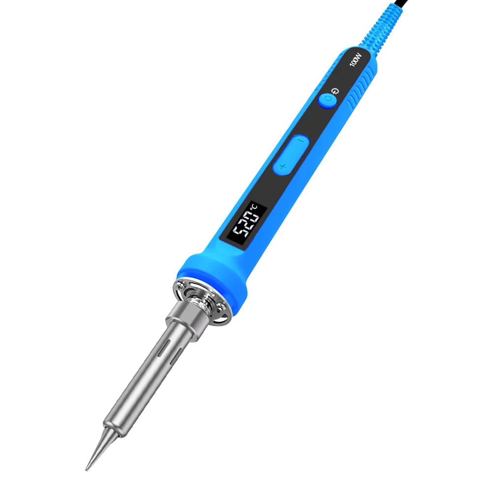 90 100W Digital Soldering Iron Repair Welding Tool Calibration Qme 919-blue 110V US PLUG