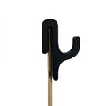 2pcs Portable Shower Hook Glass Door Clip Type Multifunctional Hook for Clothes Towel Home Organizer Bathroom Accessories Qme 2pcs black