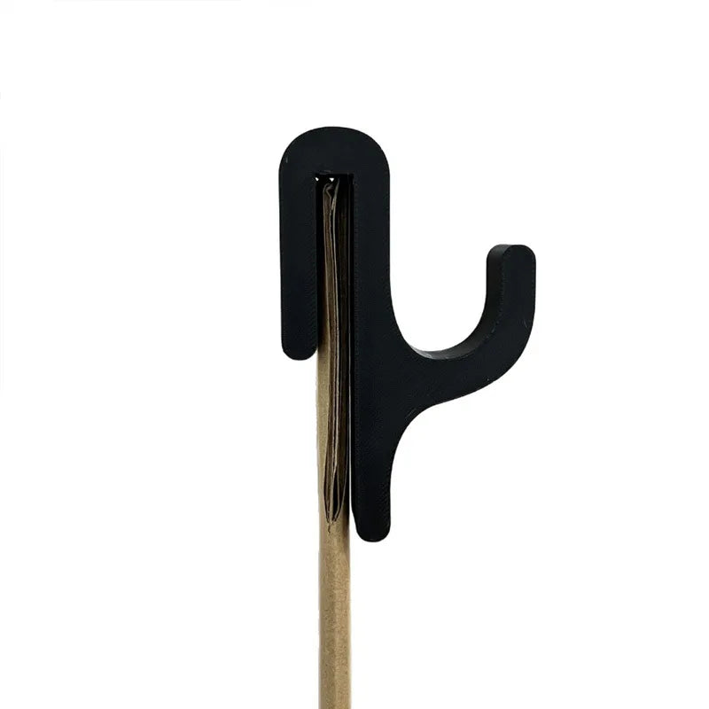 2pcs Portable Shower Hook Glass Door Clip Type Multifunctional Hook for Clothes Towel Home Organizer Bathroom Accessories Qme 2pcs black
