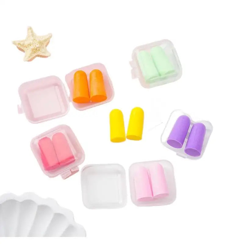Soft Foam Earplugs 38dB Noise Cancelling 10 Pairs Multicolor Qme