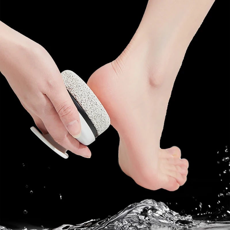 Grinding Feet Artifact Exfoliating Old Volcanic Stone Round Pumice Qme