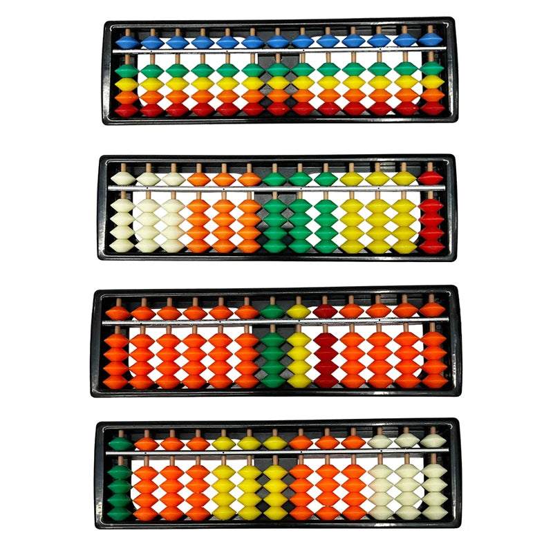 13 Digit Rods Standard Abacus Children's Plastic Soroban Calculator Qme