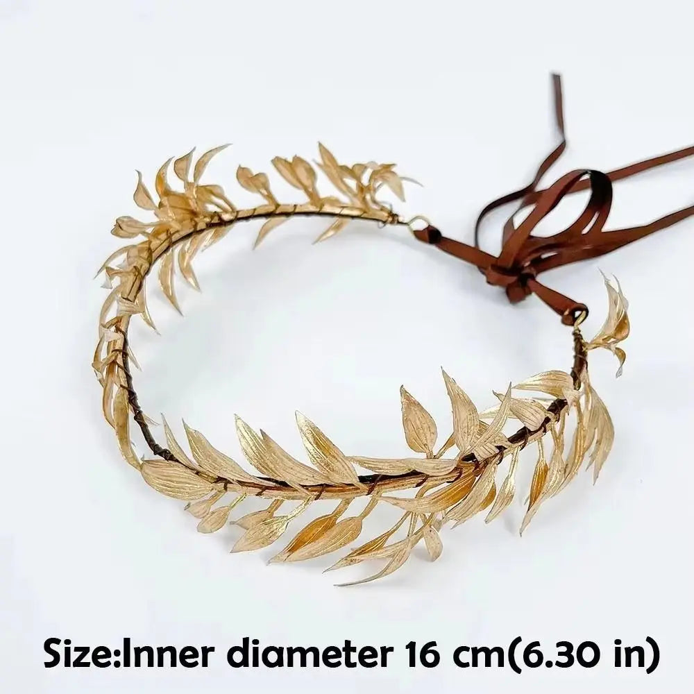 Fashion Flower Vine Elven Crown Fantasy Diadem Elf Tiara Simulate Qme