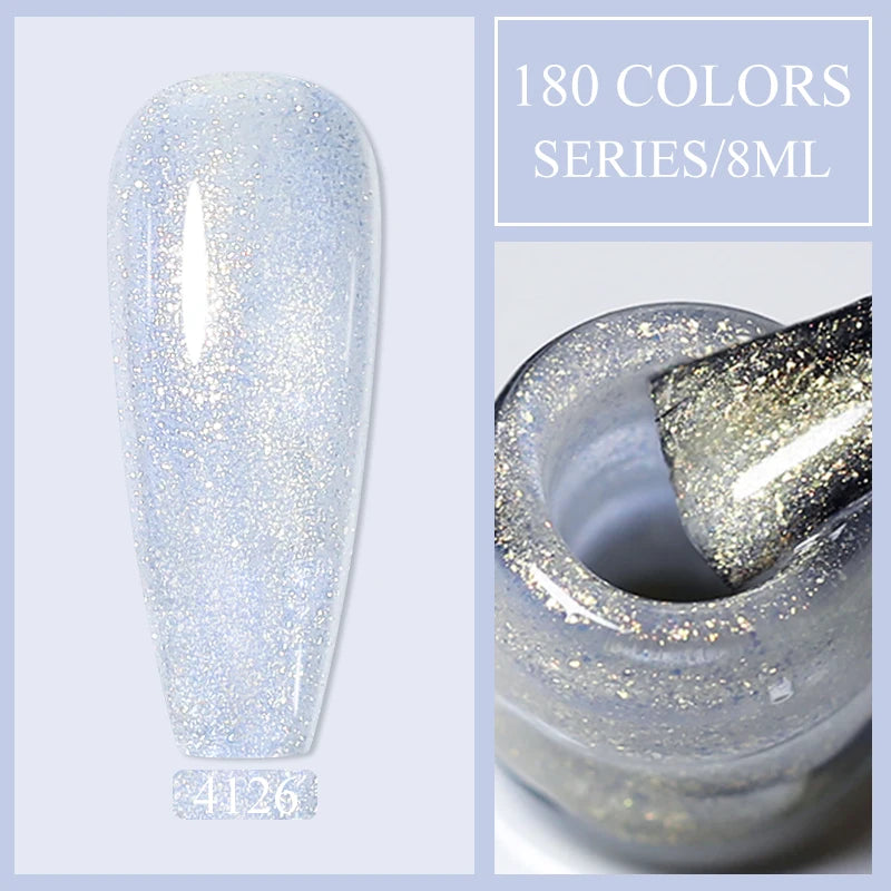 Arte Clavo Glitter UV Gel Nail Polish Sequin Series Colorful Soak Off