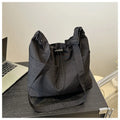 HOMEFISH Large Capacity Versatile Shoulder Bag Women's Summer Popular Qme black