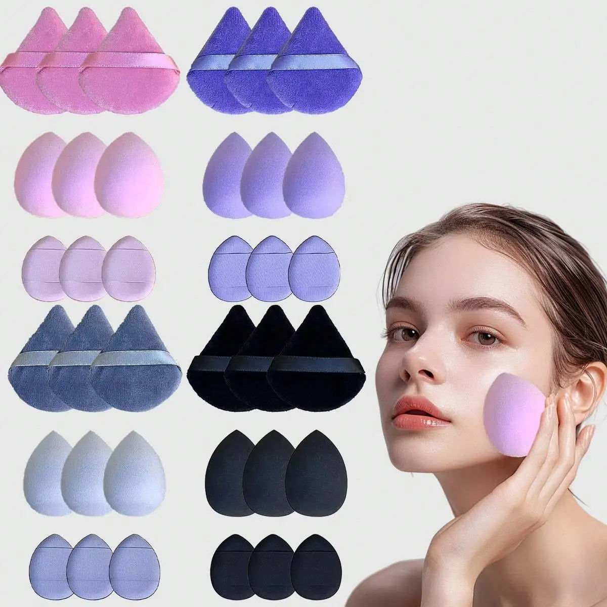 Makeup Sponge Dual Use Contour Highlight Liquid Cream Powder All Skin Qme