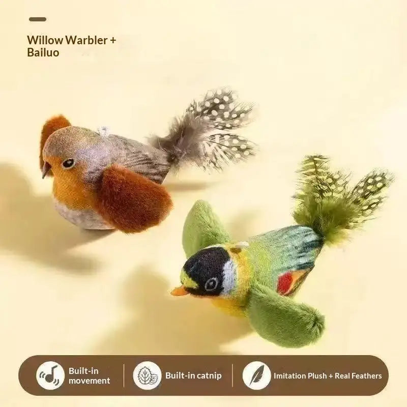 1/2/3PCS Cat Toys Self-Entertainment And Relaxation Swing Toys Cat Teasing Sticks Bite-Resistant Realistic Bird Pet Toys Cats Qme A3