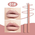12 Colors Foaming Lipliner Durable Waterproof Soft Mist Lipstick Pen Gentle Pink Brown Purple Colors Matte Lip Contouring Pencil Qme 1