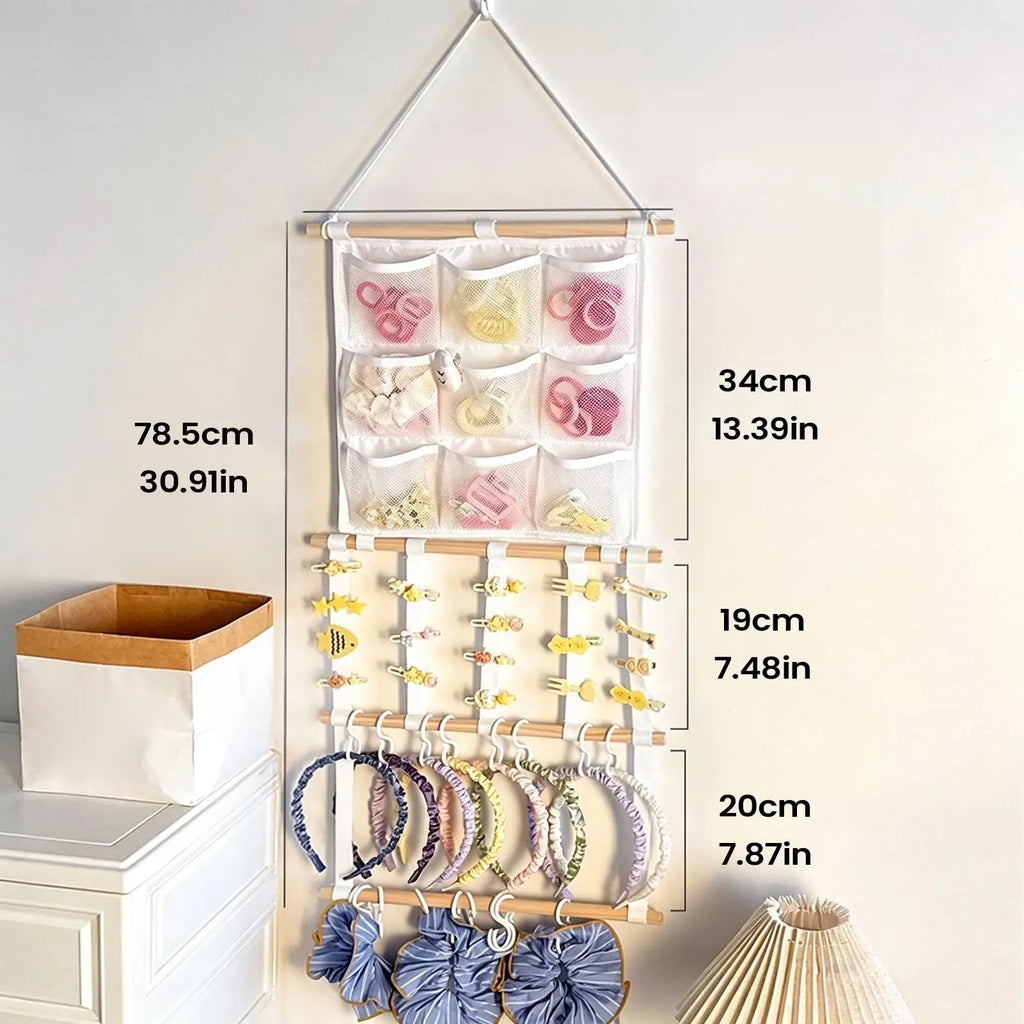 Bow Organizer Cute Wall Mounted Large Capacity Storage Holder Headbands Hair Storage Organizer For Display Decor Children Qme