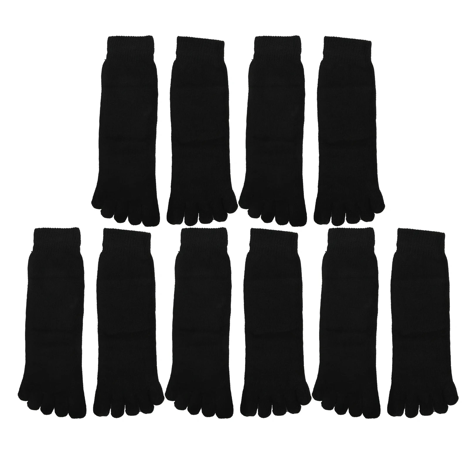 5pairs Toe Socks Breathable Five Finger Socks Prevent Foot Odor Running Yoga Socks for Men Breathable Finger Socks Men Toe Socks Qme black