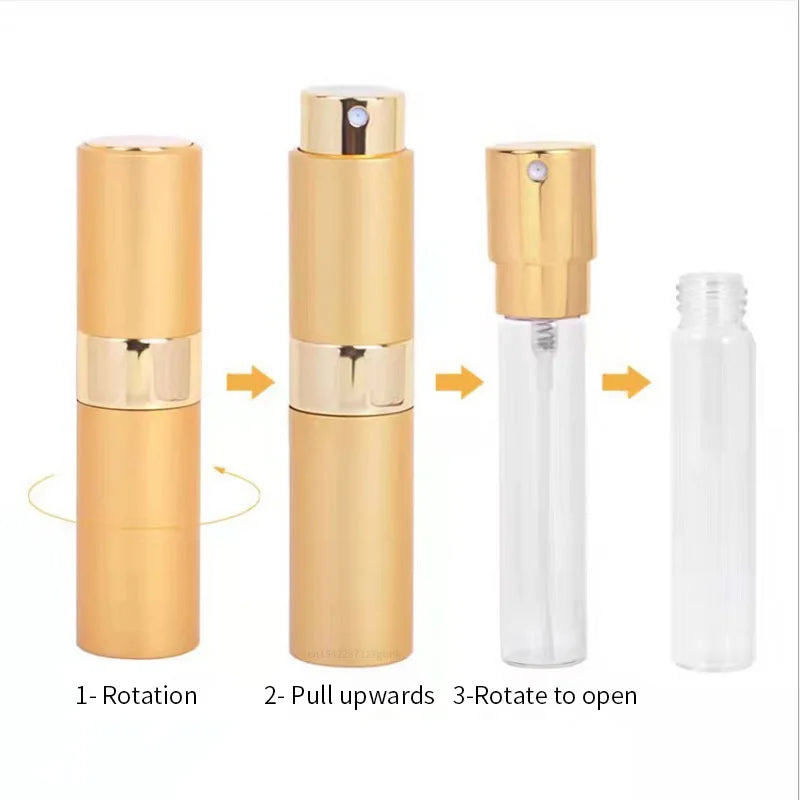 Atomizer Perfume Spray Bottle Travel Empty Refillable Cologne Qme