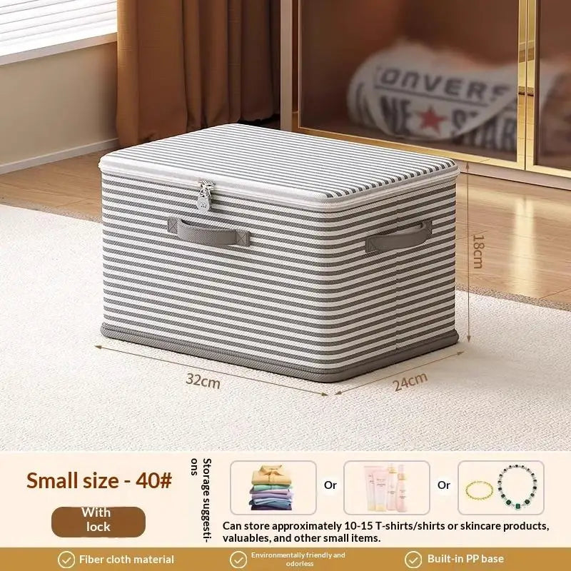 Travel Storage Lockable Box Dustproof Organizers Non-woven Wardrobe Qme S