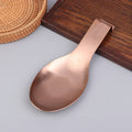 Fish Shape Spoon Rest Thickened Stainless Steel Tableware Spoon Shelf Buffet Clip Tray Hotel Restaurant Kitchen Utensil Holder Qme Rose Gold