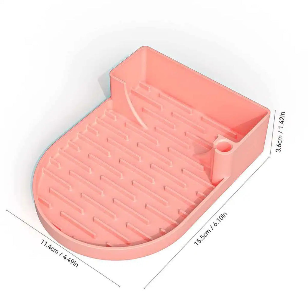 1 Silicone Drain Cup Holder Household Water Drying Pad Qme